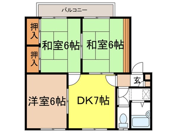 ハイツ辻野の物件間取画像